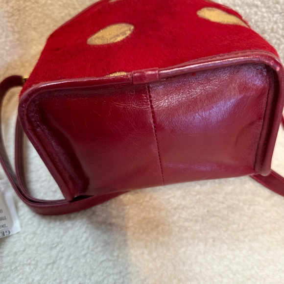 HOBO - Host Purse Leather Red and Gold Leaf NWT - Picture 8 of 8